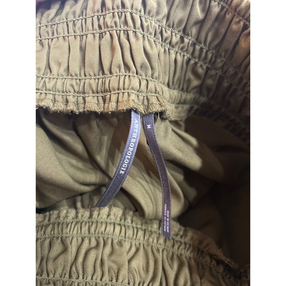 Anthropologie Women’s Draped Balloon Harem Pants size M NWT Olive Green Pull-On - Picture 7 of 10